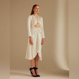 UNIQUE 21 🌸Cut Out🌸 Ruched Hollow Out Midi Dress - Various Sizes